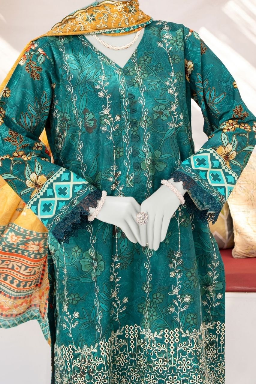 Seher By Almeerah Luxury Printed Embroidered Lawn 3PC