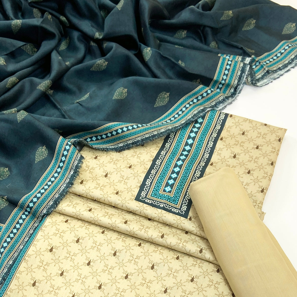 Rijja By Murashe Premium Printed Linen Viscose 3PC