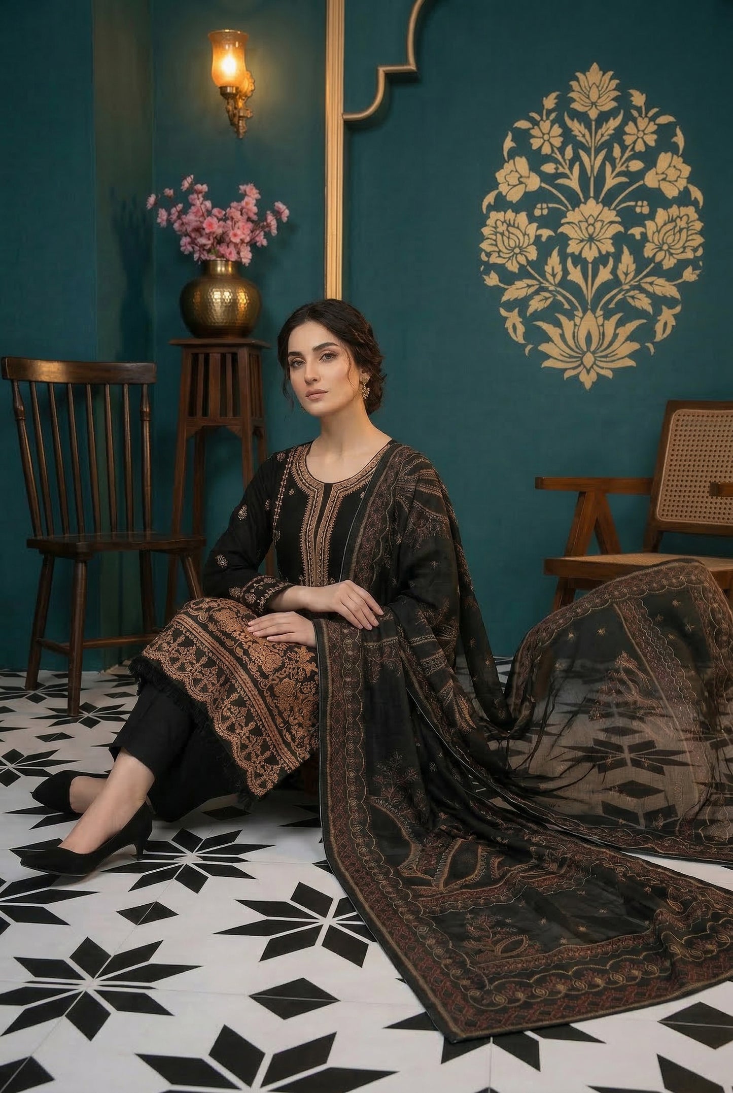 Shangrila By Anaya Noor Emb Baroshia Lawn 3PC