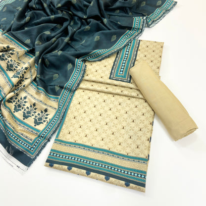 Rijja By Murashe Premium Printed Linen Viscose 3PC