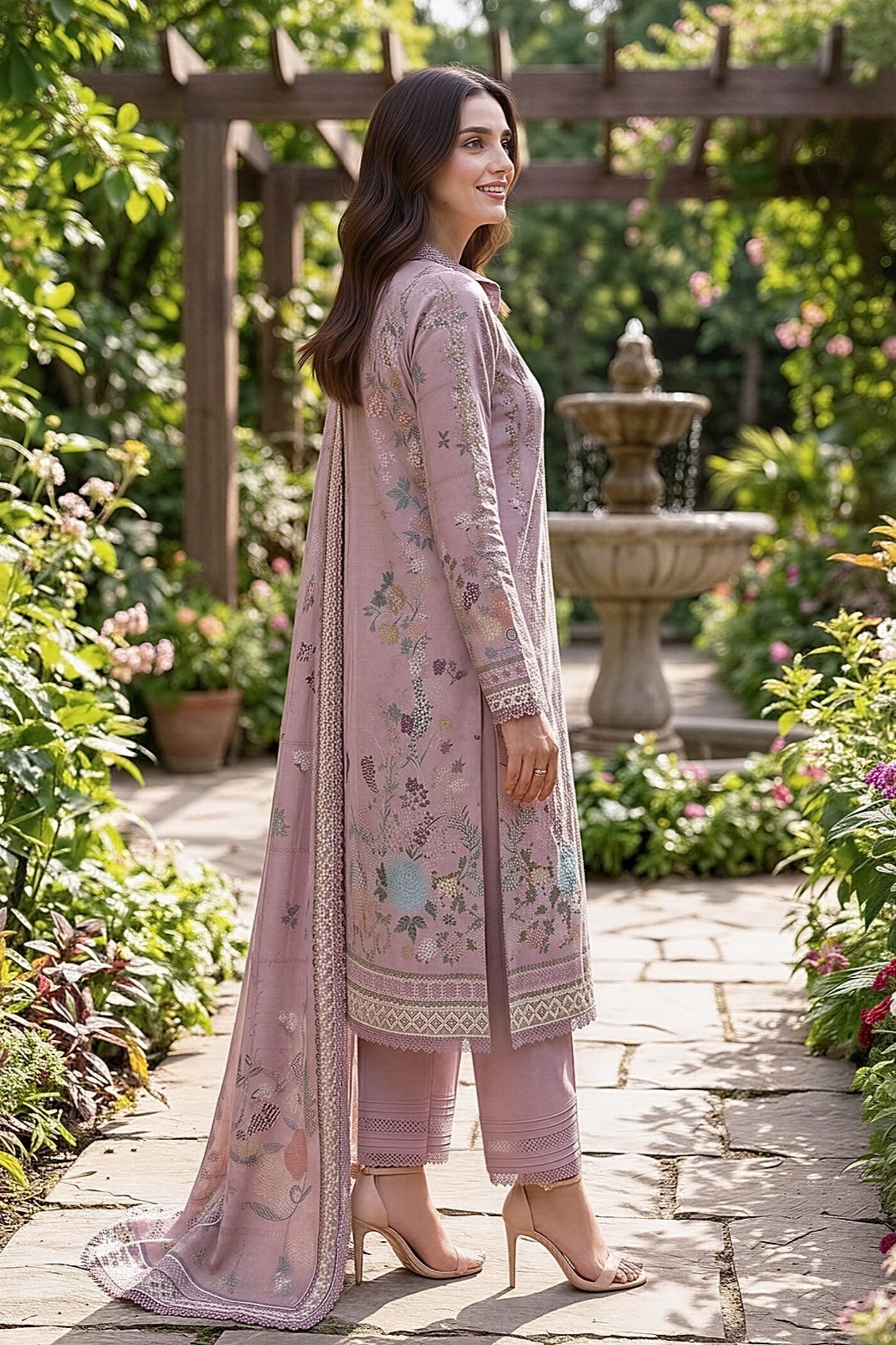 Zync By Florent Digital Printed Lawn 3PC