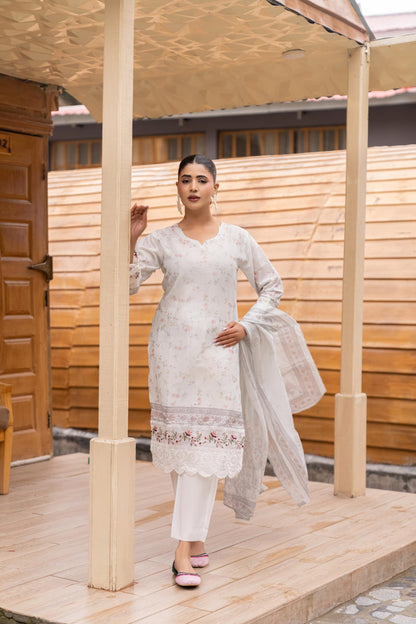Shanaya Digital Emb Lawn 3PC