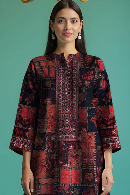 Wania Gold Premium Digital Printed Bana Dora Lawn 2PC