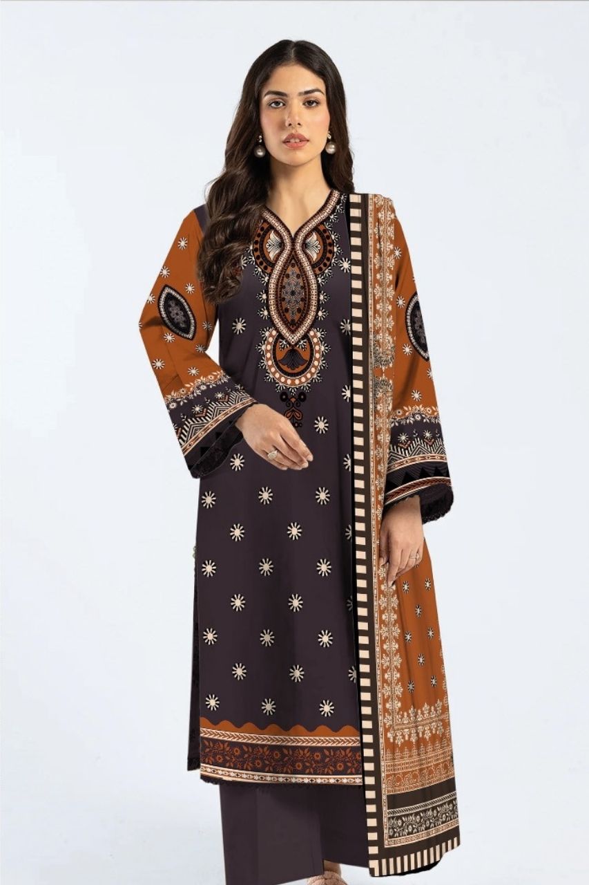Ethnic Digital Printed Lawn 3PC