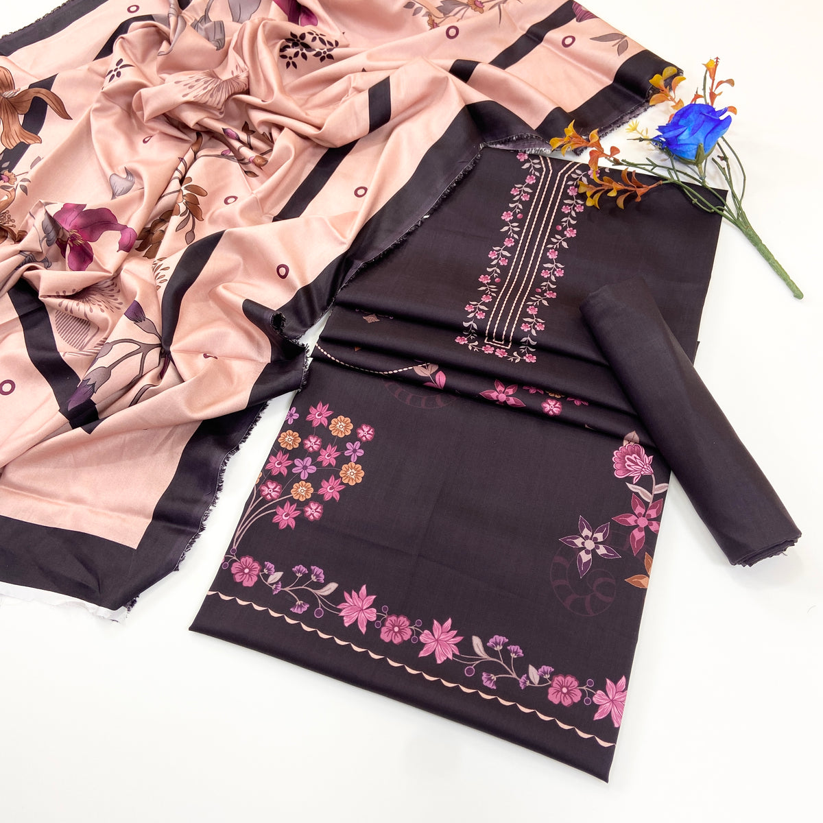 Nirvana By Shanaya Digital Printed Linen 3PC
