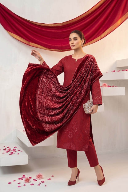 Marino By Anaya Noor Emb Marina With Plachi Dupatta 3PC