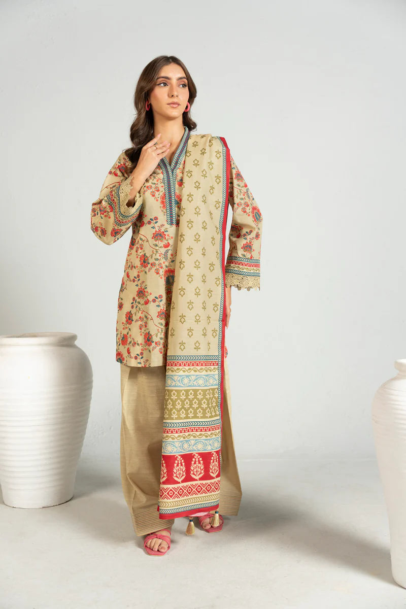 Fall By Alkaram Digital Printed Lawn 3PC