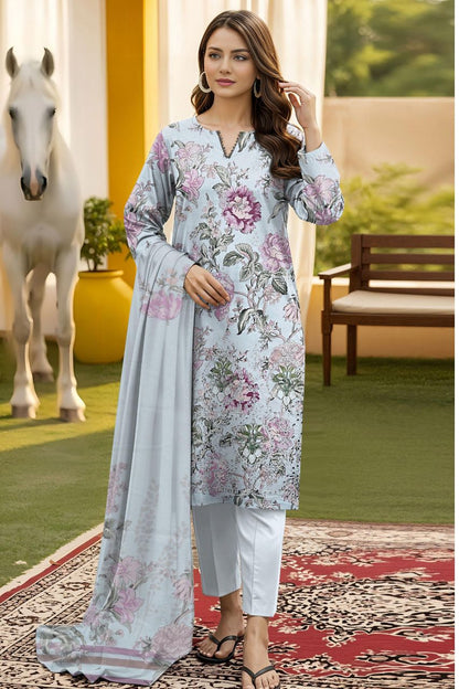 Muskan By Tawakkal Digital Embroidered Lawn 3PC
