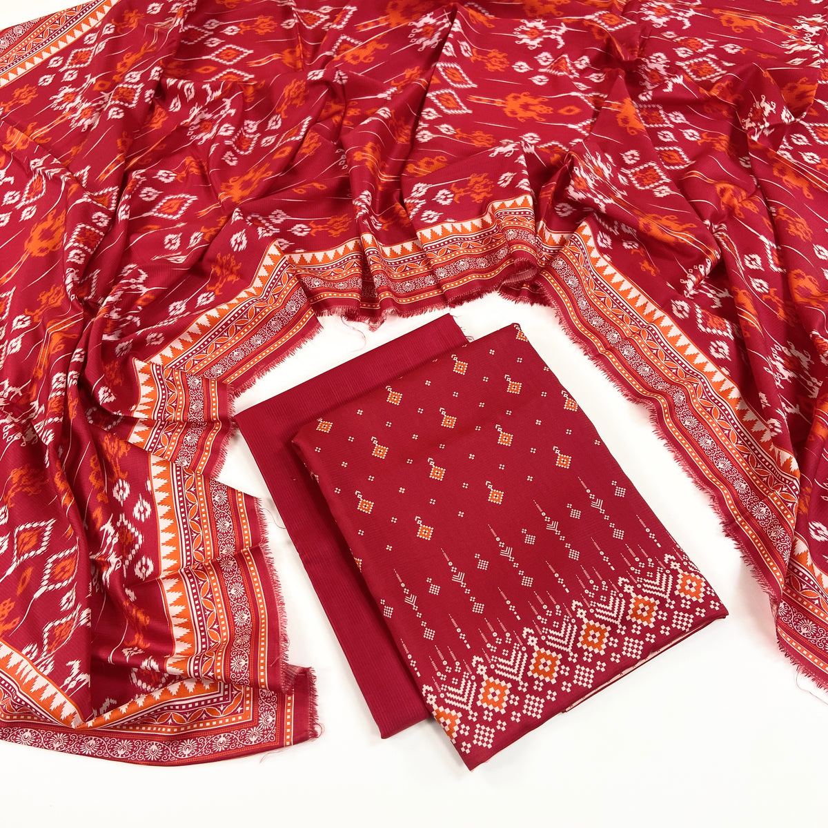 Rijja By Murashe Premium Printed Linen Viscose 3PC