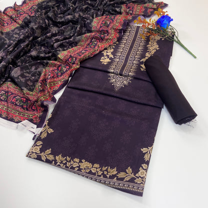 Malhaar Digital Printed Linen 3PC