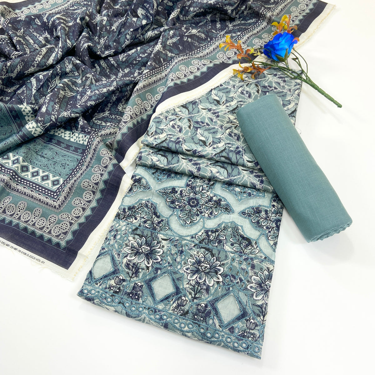 Anaya Noor Printed & Emb Khaddar 3PC
