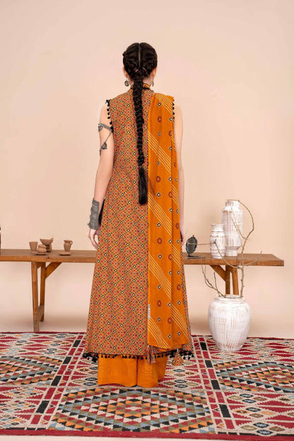 Ajrak By Premium Digital Printed Lawn 3PC