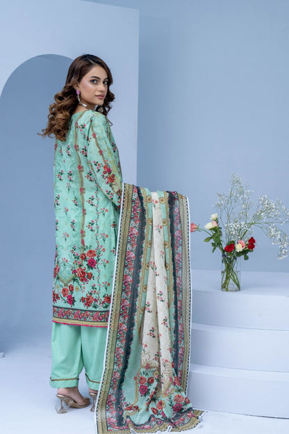 Mojo Berry By Marooj Printed Bana Dora Lawn 3PC