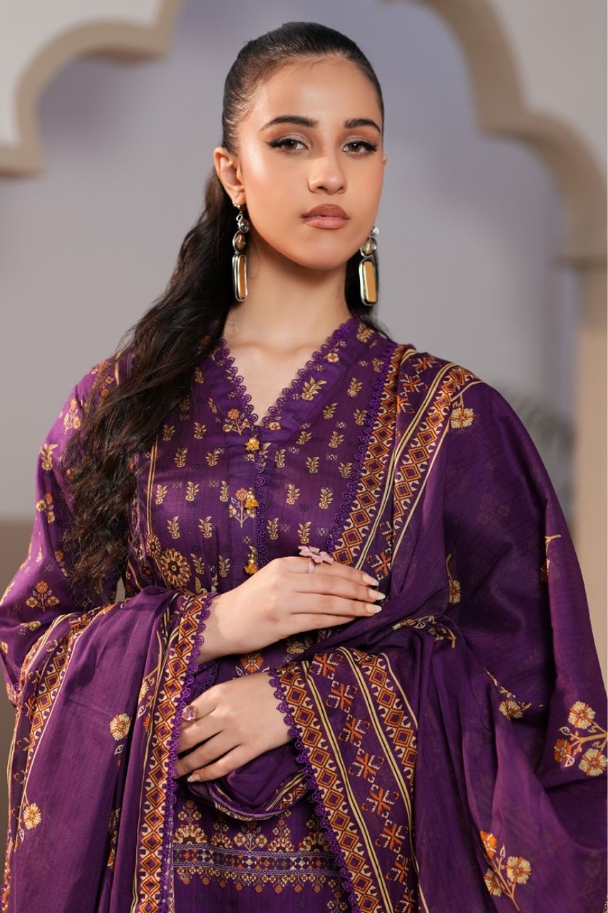 Jacquard By Regalia Digital Printed Lawn 3PC