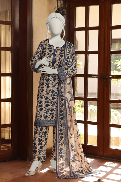 Almeerah Vol-3 Digital Printed Stripe Dora 3PC