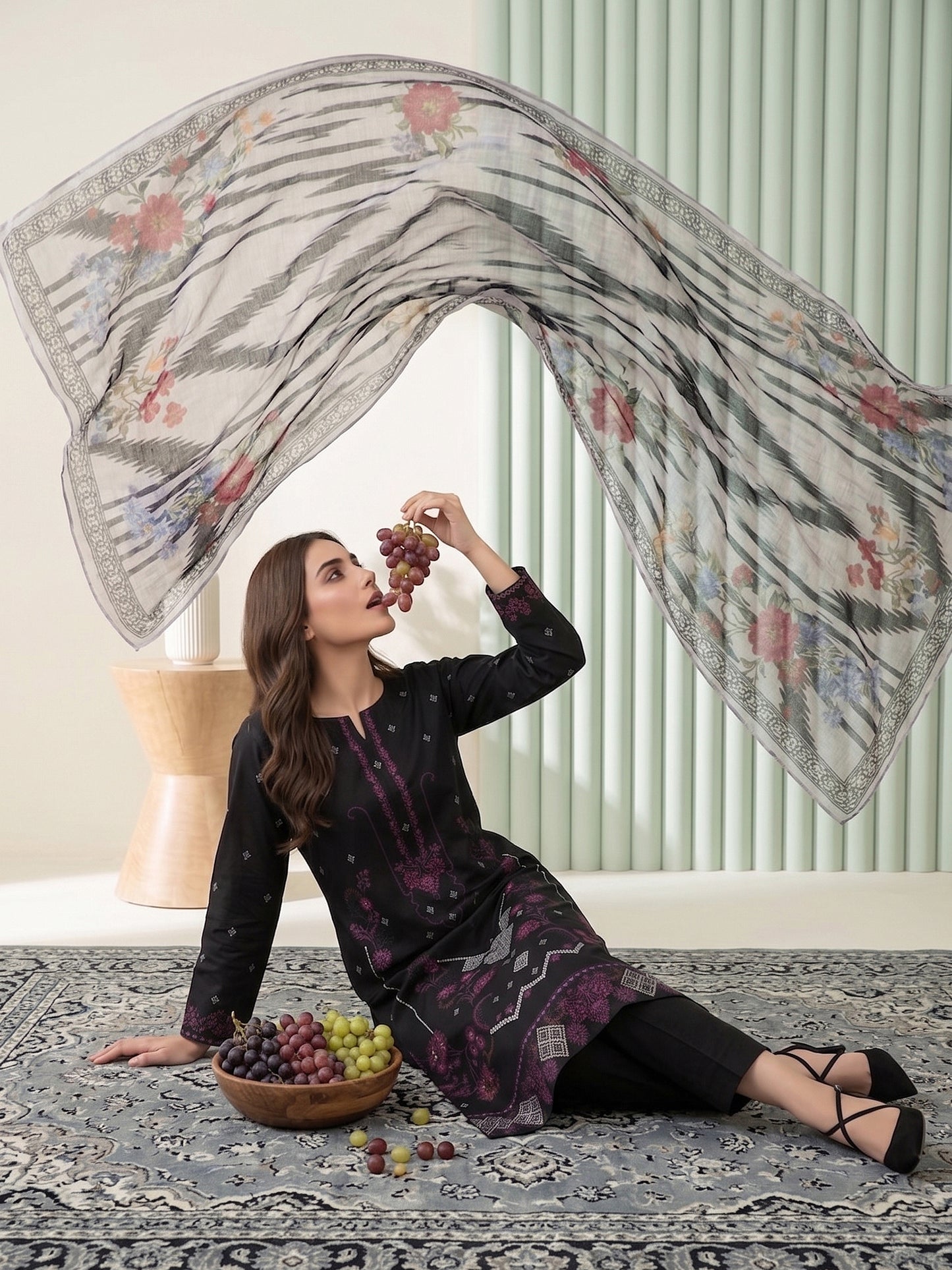 Lakhany Fully Embroidered Lawn 3PC