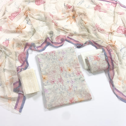 Nura By Shanaya Digital & Emb Lawn Collection 3PC