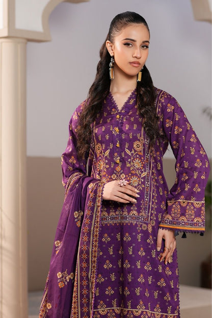 Jacquard By Regalia Digital Printed Lawn 3PC