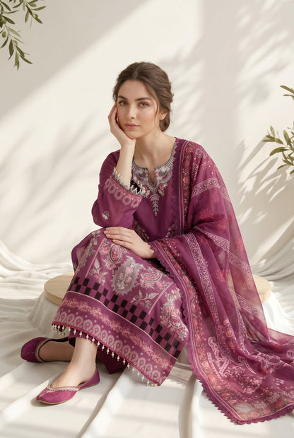 Dewani By Anaya Noor – Embroidered Lawn 3PC