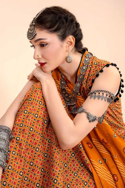 Ajrak By Premium Digital Printed Lawn 3PC