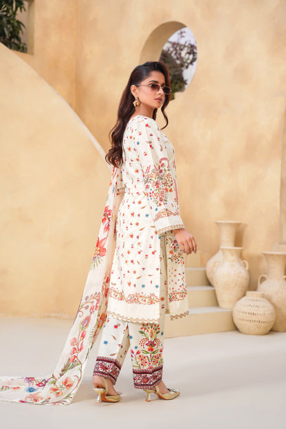 Floral By Anaya Noor Digital Printed Lawn 3PC