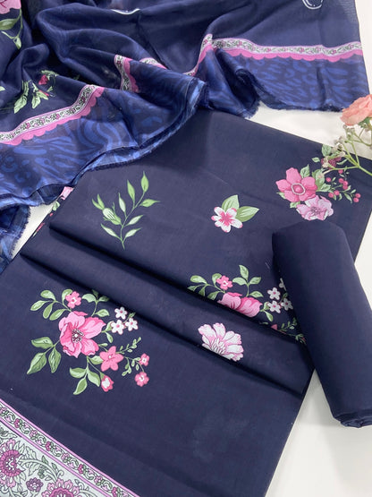 Riwayat By Shanaya Digital Printed Lawn 3PC