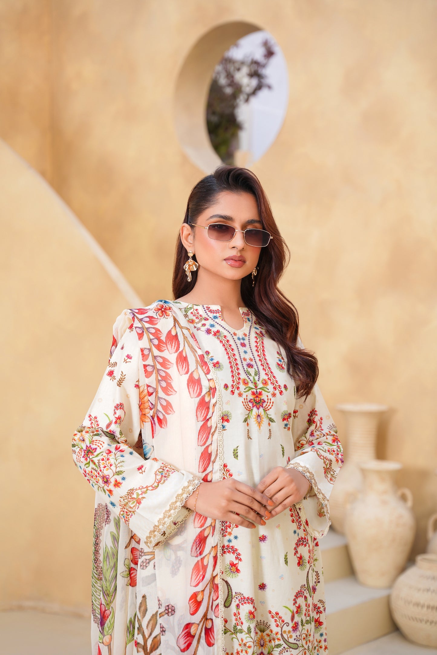 Floral By Anaya Noor Digital Printed Lawn 3PC