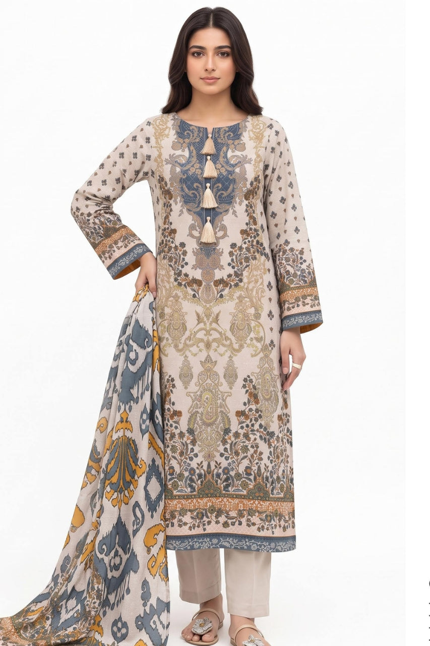 Bonanza Satrangi Digital Printed Khaddar 3PC