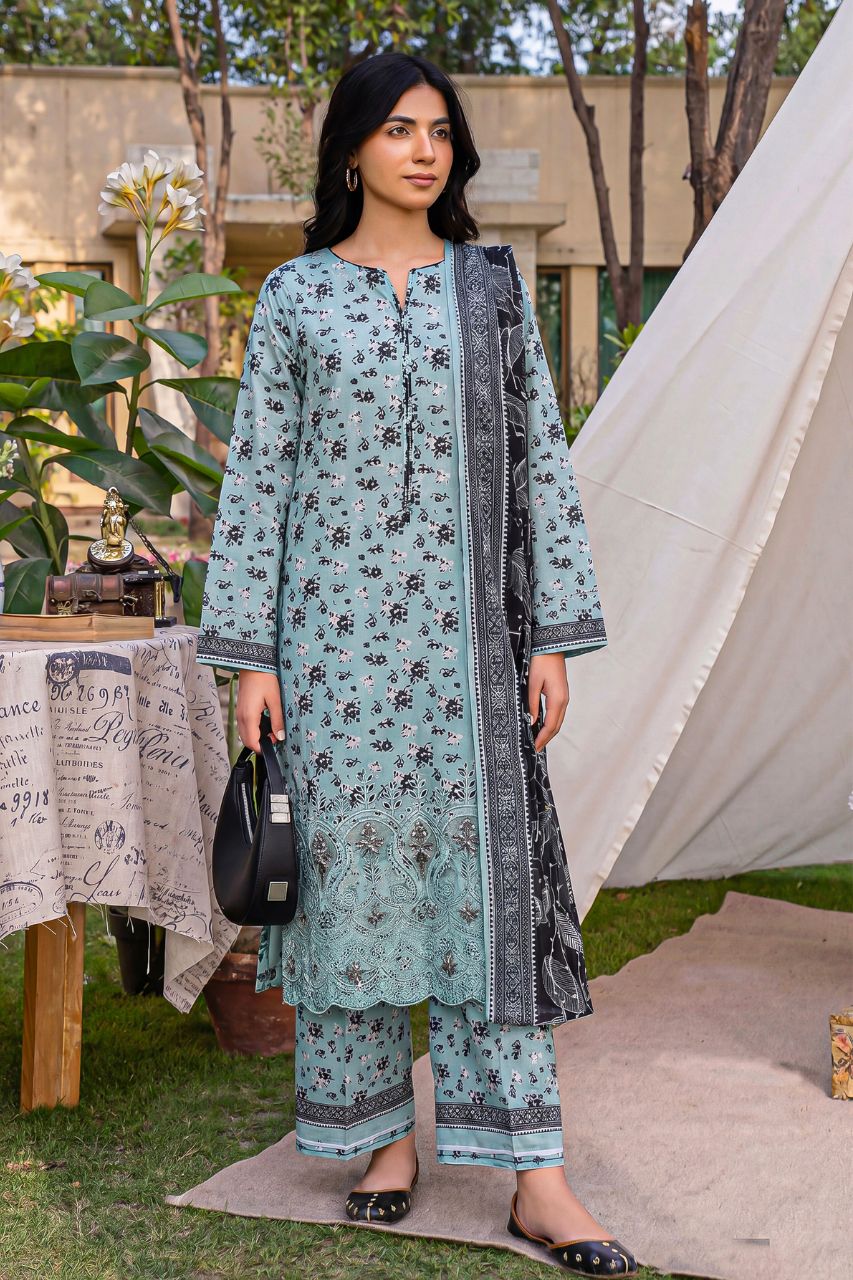 Aabroo By Anaya Noor Emb With Laser-Cut Lawn 3PC