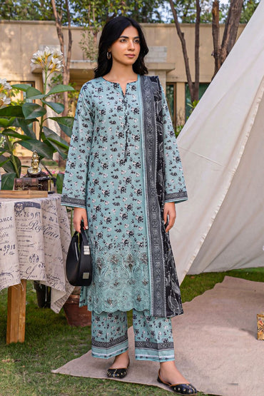 Aabroo By Anaya Noor Emb With Laser-Cut Lawn 3PC