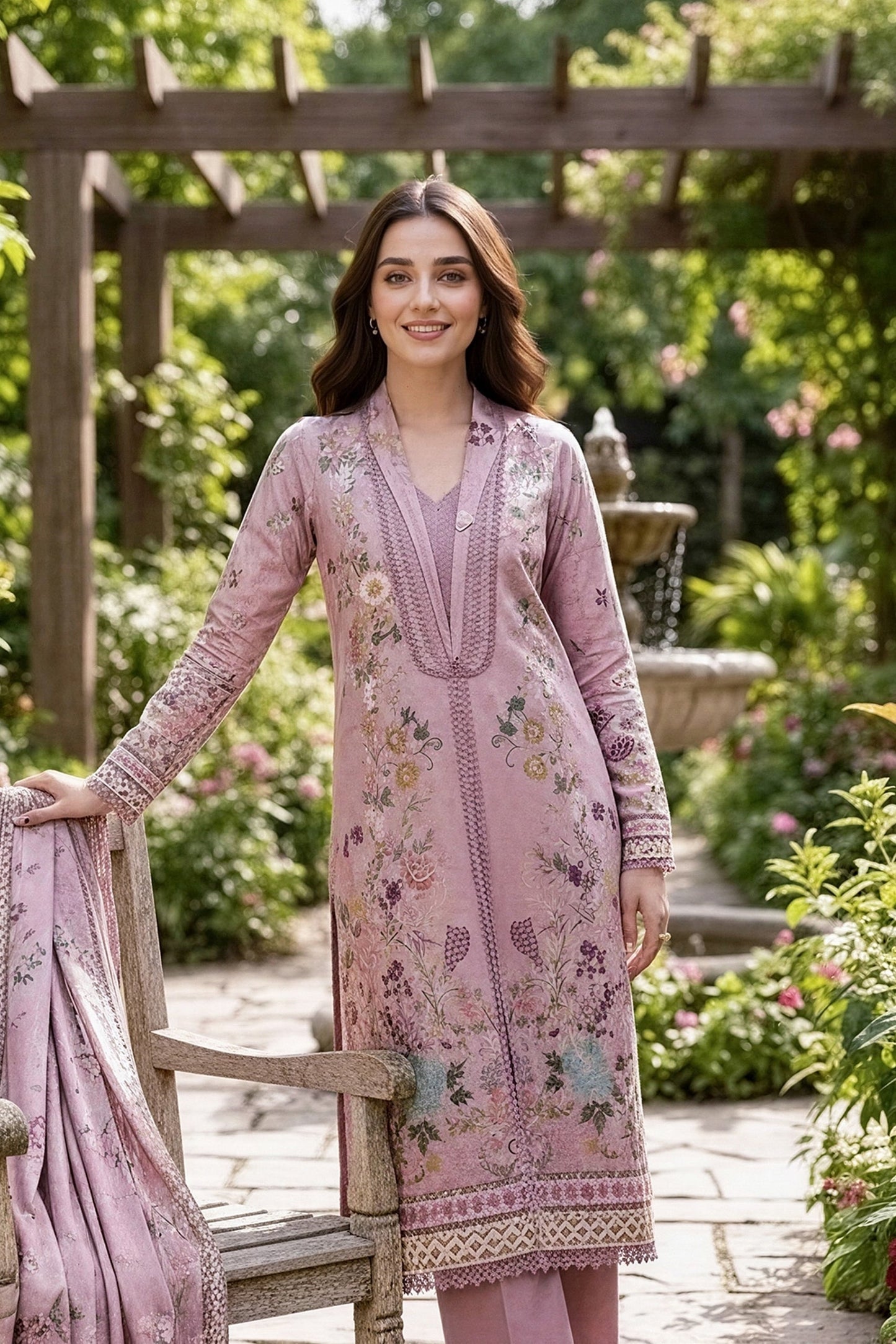 Zync By Florent Digital Printed Lawn 3PC