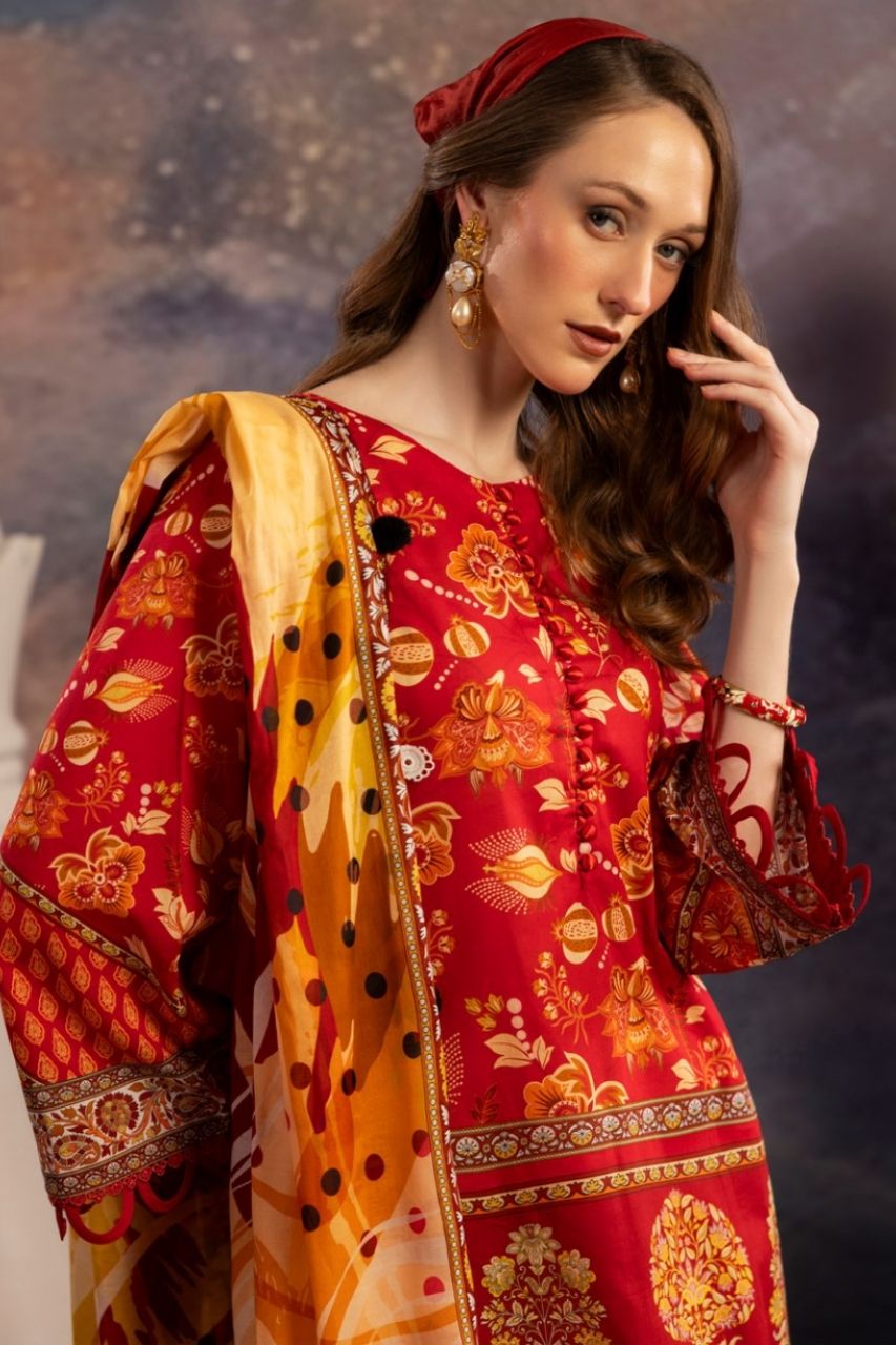 Dill Buro By Paltar Premium Printed Lawn-3PC