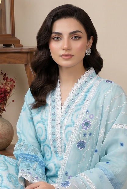 Marvel By Anaya Noor Digital Printed Lawn With Emb Patches-3PC