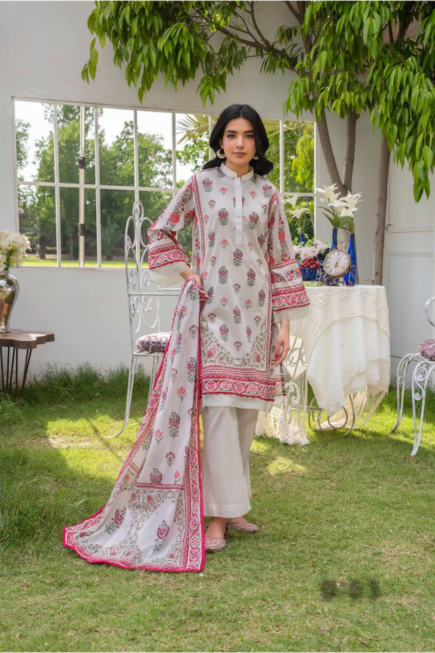 Raabi Premium Printed Lawn 3PC