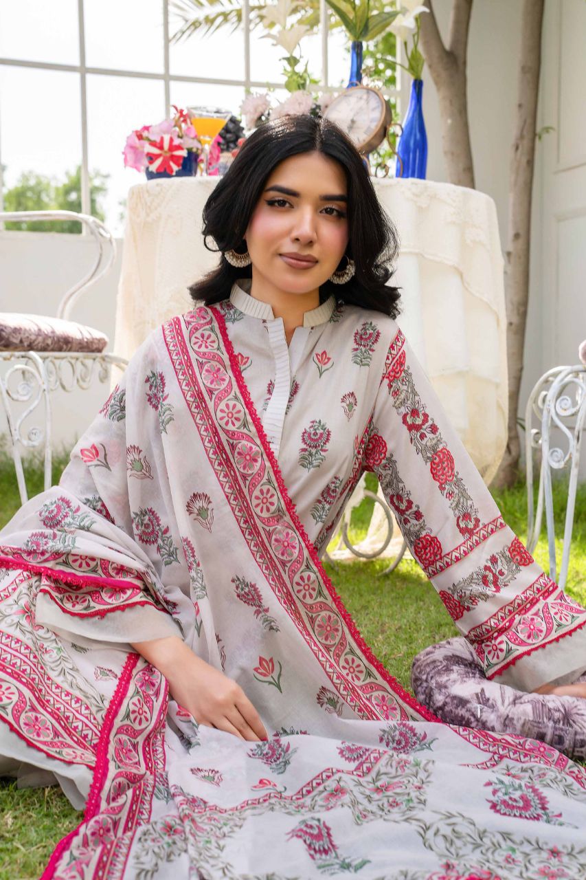 Raabi Premium Printed Lawn 3PC