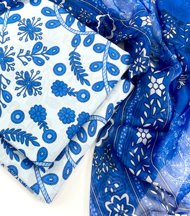 Maria B Digital Printed Lawn 3PC