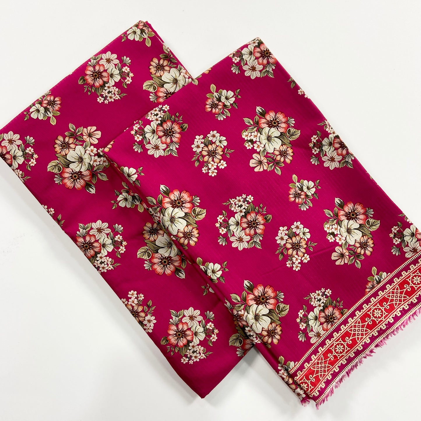 Anaya Noor Printed Bana Dora Slub Linen 2PC