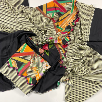 Nishat Digital Printed Linen Shirt-1PC