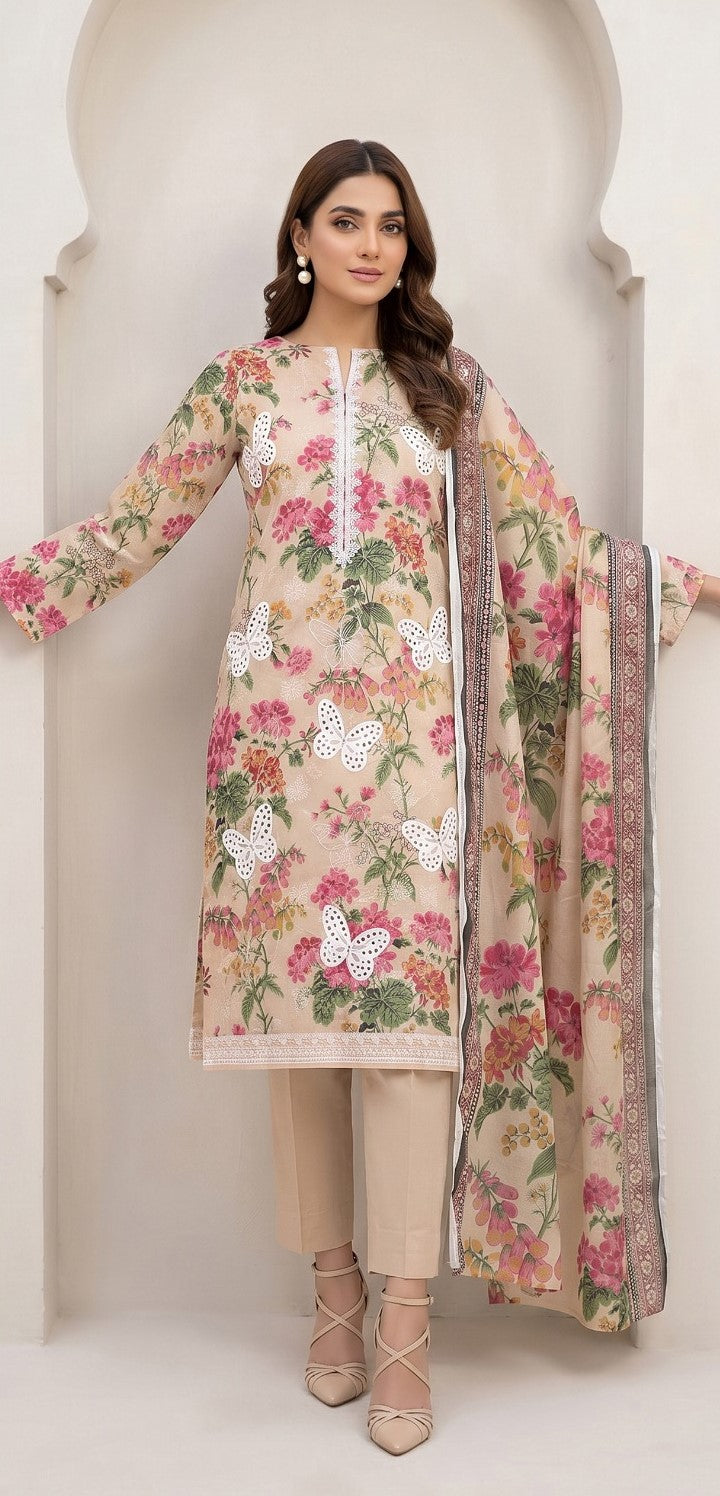 Maliha By Anaya Noor Emb Lawn 3PC