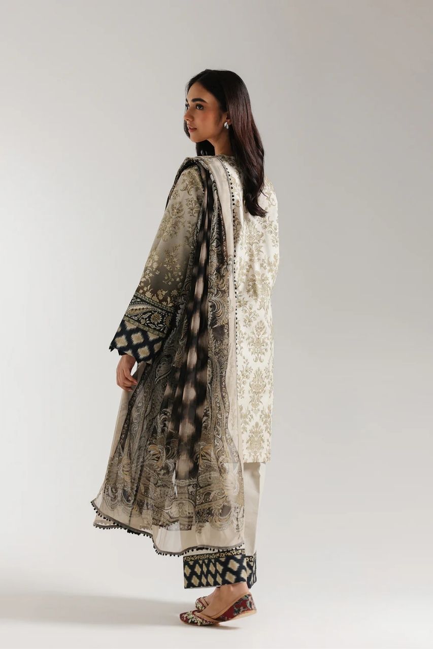 Ethnic Digital Printed Lawn 3PC