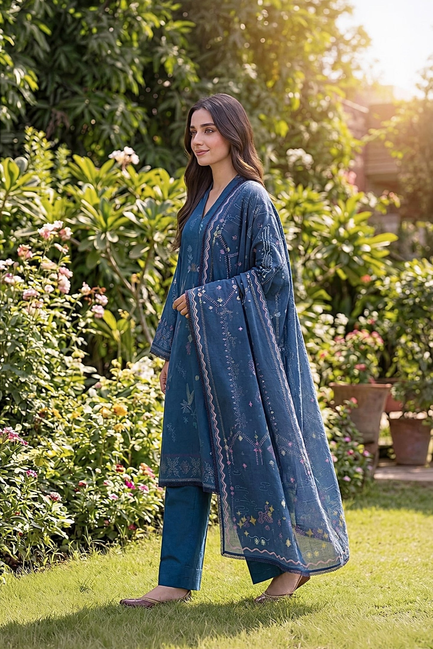 Zync By Florent Digital Printed Lawn 3PC