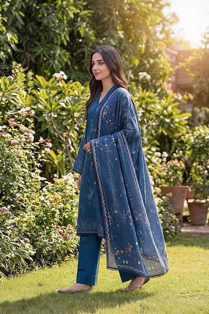 Zync By Florent Digital Printed Lawn 3PC