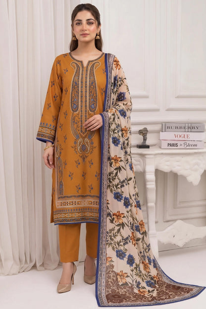 Mashaim Digital Printed Khaddar 3PC