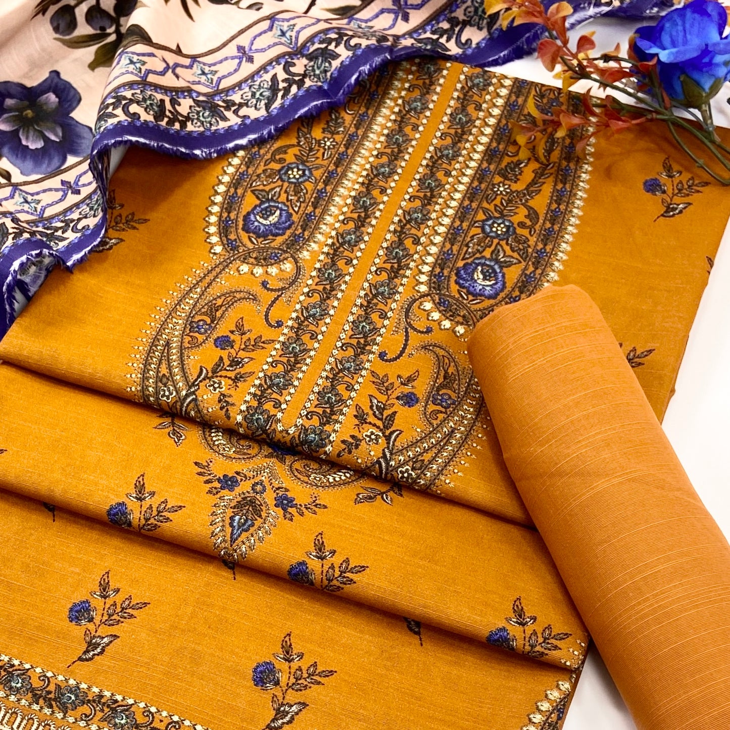 Mashaim Digital Printed Khaddar 3PC