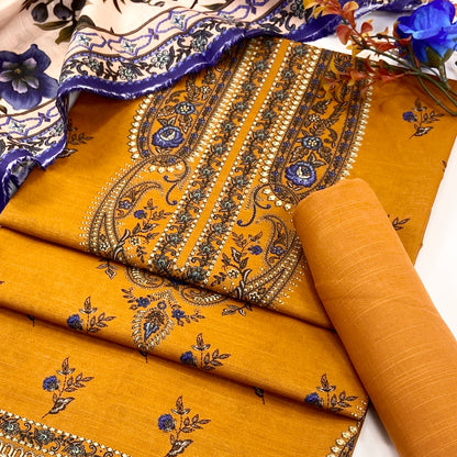 Mashaim Digital Printed Khaddar 3PC