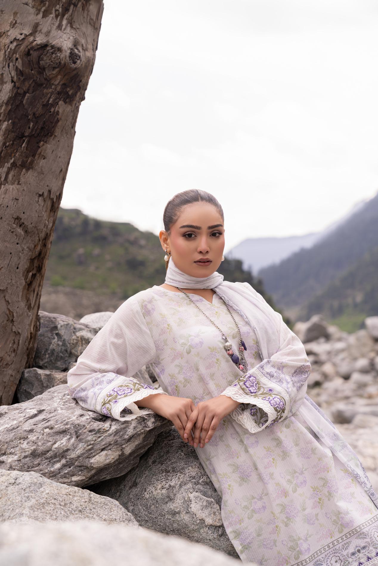 Shanaya Digital Emb Lawn 3PC