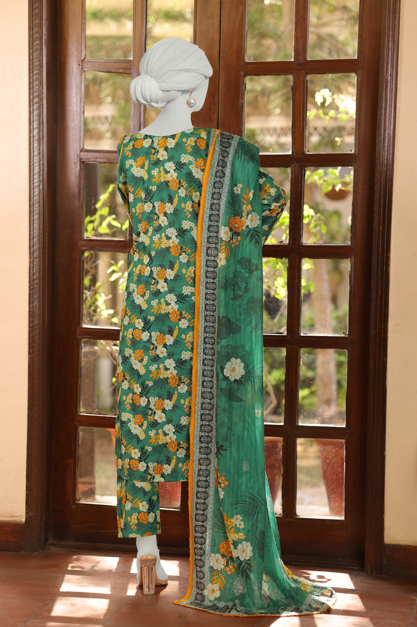 Almeerah Vol-3 Digital Printed Stripe Dora 3PC