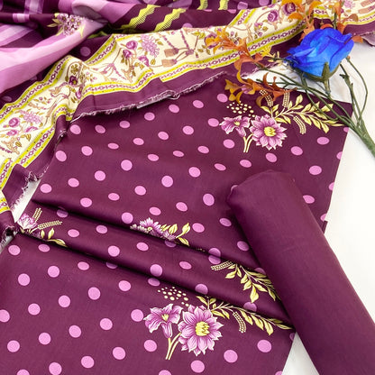 Rijja By Murashe Premium Printed Linen Viscose 3PC