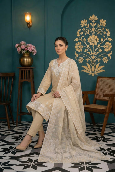 Shangrila By Anaya Noor Emb Baroshia Lawn 3PC