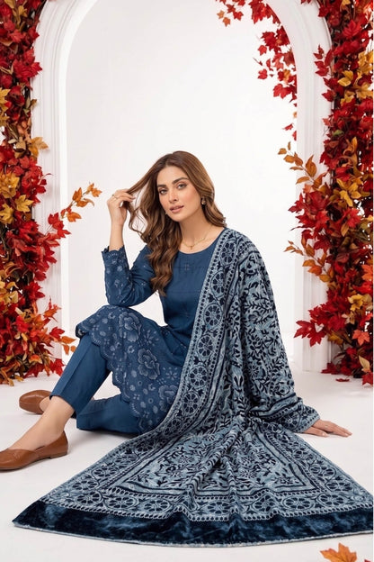 Marino By Anaya Noor Emb Marina With Plachi Dupatta 3PC